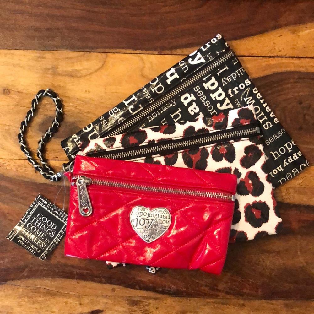 NWT - Set of 3 BRIGHTON Pouch Set